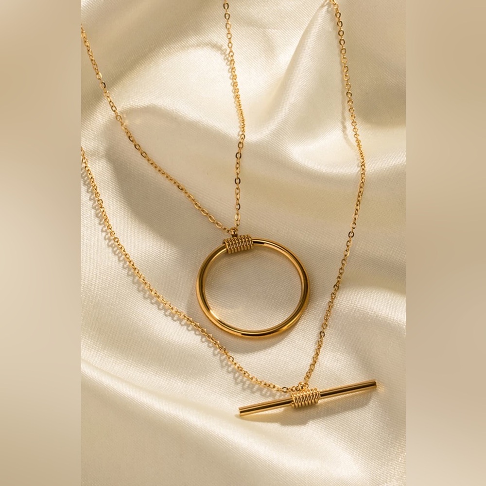 Double-Layered Stainless Steel Necklace